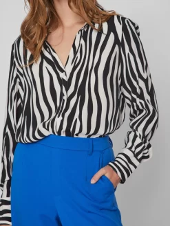 Vila Blouseshirts Blouse Fini Dames Zwart / Wolwit 12 Vila Blouseshirts Blouse Fini Dames Zwart / Wolwit -Vila f4f0b78ccf8c670c81ed75ce082bc98c scaled