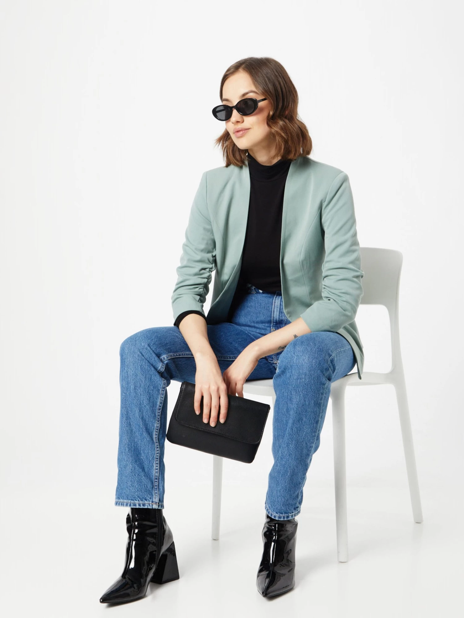 Vila Klassieke Blazers Blazers Viher Dames Mintgroen 5 Vila Klassieke Blazers Blazers Viher Dames Mintgroen - Afbeelding 5