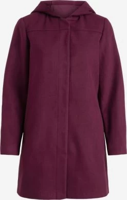 Vila Korte Mantels Tussenmantel Dames Bordeaux