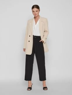 Vila Lange Blazers Blazers JUNE Dames Beige -Vila f5be01f6abfcaaf3b7f92e05fc037792
