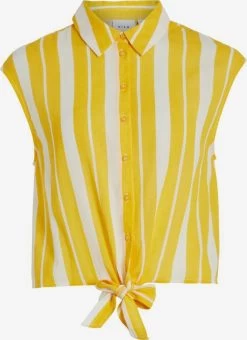 Vila Blouse Tops Blouse Dames Geel