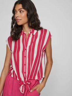 Vila Blouse Tops Blouse Dames Pink -Vila f67b74052247868a0e9f92717d35ec0e