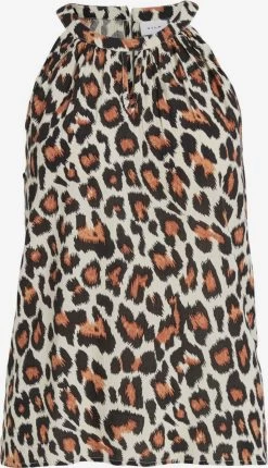 Vila Uitgaanstops Top Dames Beige