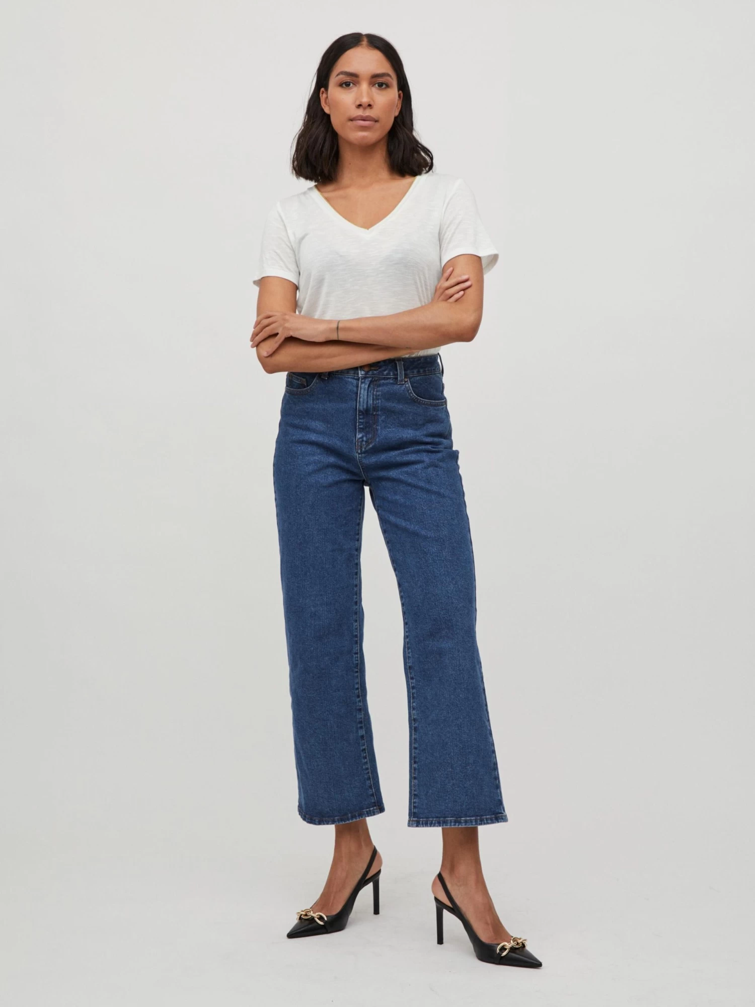 Vila T-shirts Shirt NOEL Dames Wit 5 Vila T-shirts Shirt NOEL Dames Wit - Afbeelding 5