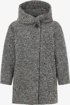Korte Mantels Tussenmantel Dames Grijs Gemêleerd