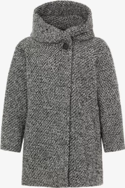 Korte Mantels Tussenmantel Dames Grijs Gemêleerd