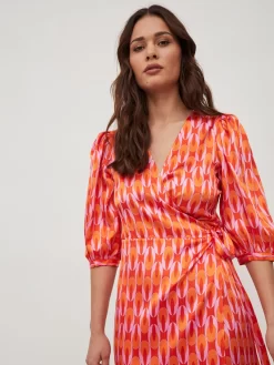 Vila Maxi Jurken Jurk Camila Dames Mandarijn / Kreeft -Vila f78ab65330c84c12a2085fd965aeedda scaled