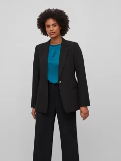 Vila Klassieke Blazers Blazers Lowny Dames Zwart -Vila f7fe64ea2f7c7336f7e6749eebbaf1e5 scaled