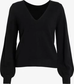 Vila Basic Truien Trui Ril Dames Zwart