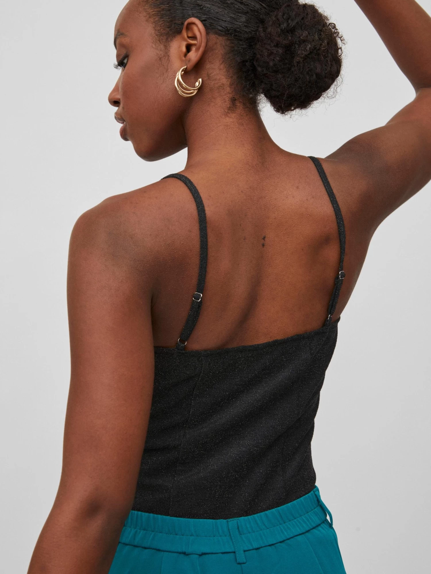 Vila Crop Tops Top Dana Dames Zwart 4 Vila Crop Tops Top Dana Dames Zwart - Afbeelding 4