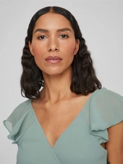 Vila Midi Jurken Jurk Bonan Dames Pastelgroen -Vila f8ea06f1baedaa358d2ed6f9a7aa4caf