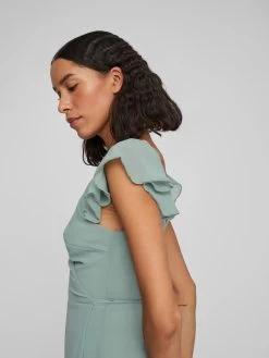 Vila Midi Jurken Jurk Bonan Dames Pastelgroen -Vila f8ed62a505d584cb1a3ceea5d6199d0c