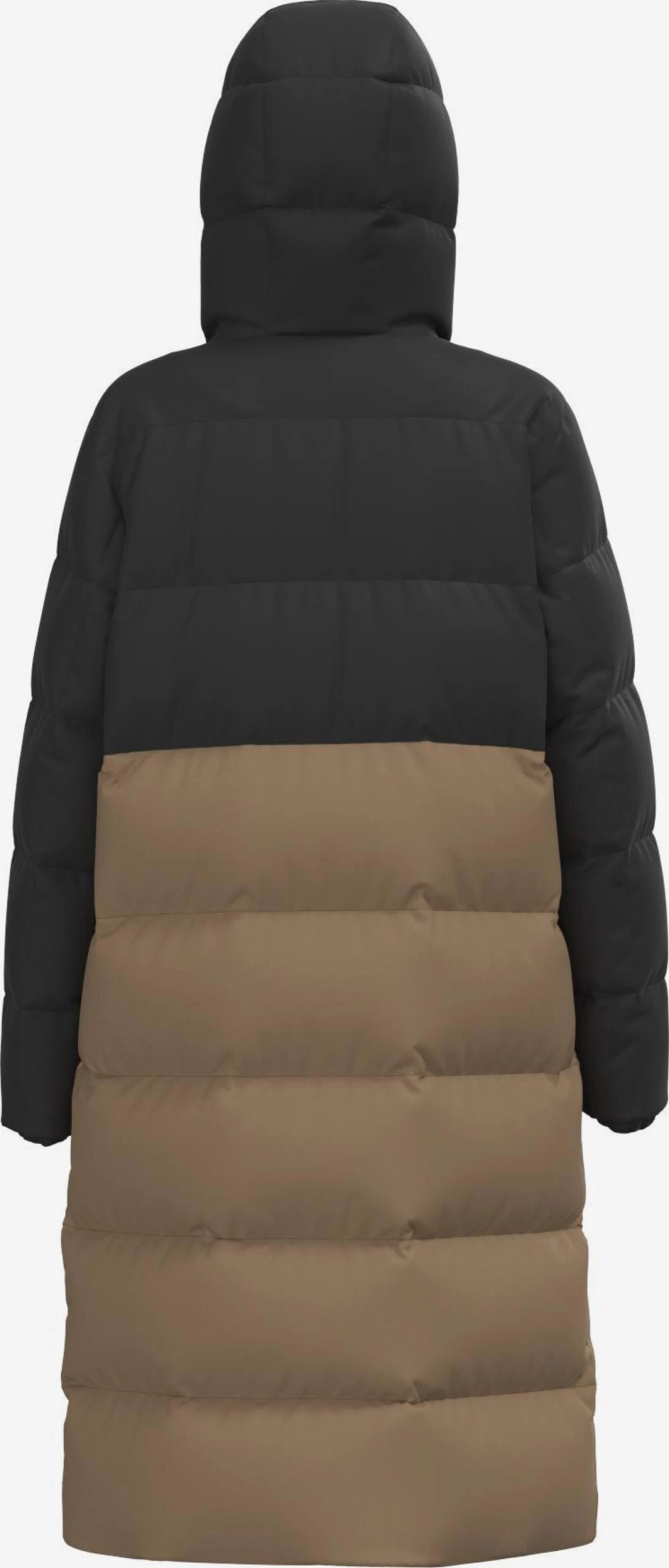 Vila Wintermantels Wintermantel Tate Dames Lichtbruin / Zwart 2 Vila Wintermantels Wintermantel Tate Dames Lichtbruin / Zwart - Afbeelding 2