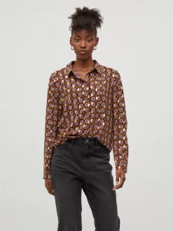 Vila Overhemden Blouse Zino Dames Bruin -Vila fa4615c5bb9f77bfeca21c5686ca7d53 scaled