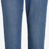 Vila Straight Regular Jeans Sommer Dames Blauw