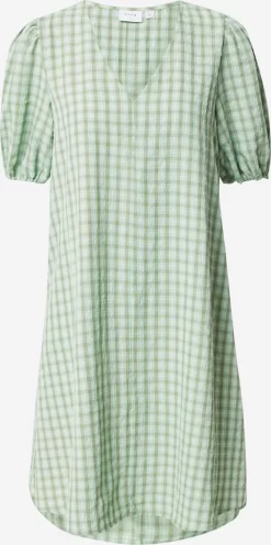 Vila Mini Jurken Jurk MOLA Dames Olijfgroen / Mintgroen