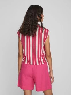 Vila Blouse Tops Blouse Dames Pink -Vila fba92dd43972050e11649080d8d447cc
