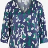 Vila Blouses Met Korte Mouw Blouse Dames Navy