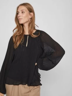 Vila Blouses & Tunieken Blouse Dames Zwart -Vila fd3ac1df65818721040bb2267ea8f2e8