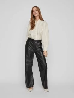 Vila Overhemden Blouse Dames Crème -Vila fd890ef1e34c2f7a7ff34d96770895c8