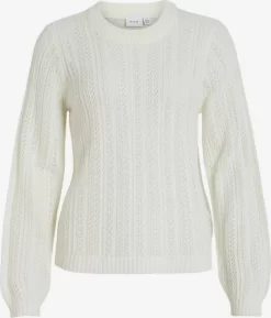 Vila Basic Truien Trui CHOI Dames Wit