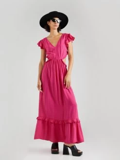 Vila Zomerjurken Zomerjurk CANDY Dames Fuchsia -Vila ff6aaa819b2d165388b9125910cde122
