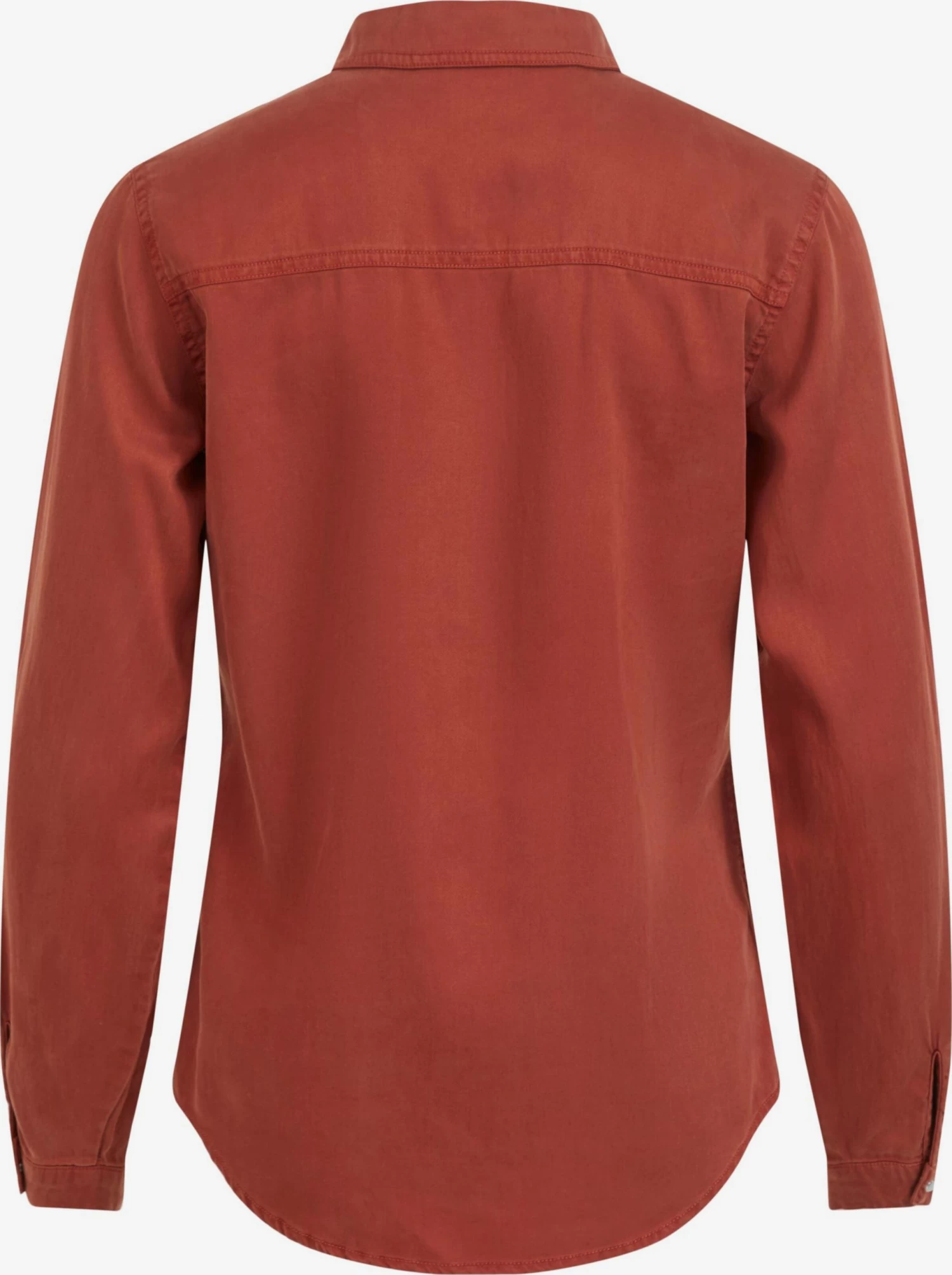 Vila Spijkerblouses Blouse Bista Dames Roestrood 2 Vila Spijkerblouses Blouse Bista Dames Roestrood - Afbeelding 2